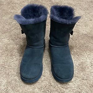 Worn Navy Blue Ugg Boots